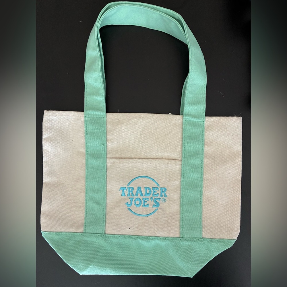 Trader joes mini tote pastel